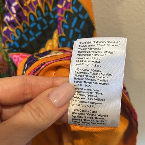 FARM RIO Mixed Prints Mini Wrap Dress Size XS - Picture 8 of 8